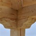 3.	Timber roof beams supported by shaped wooden column